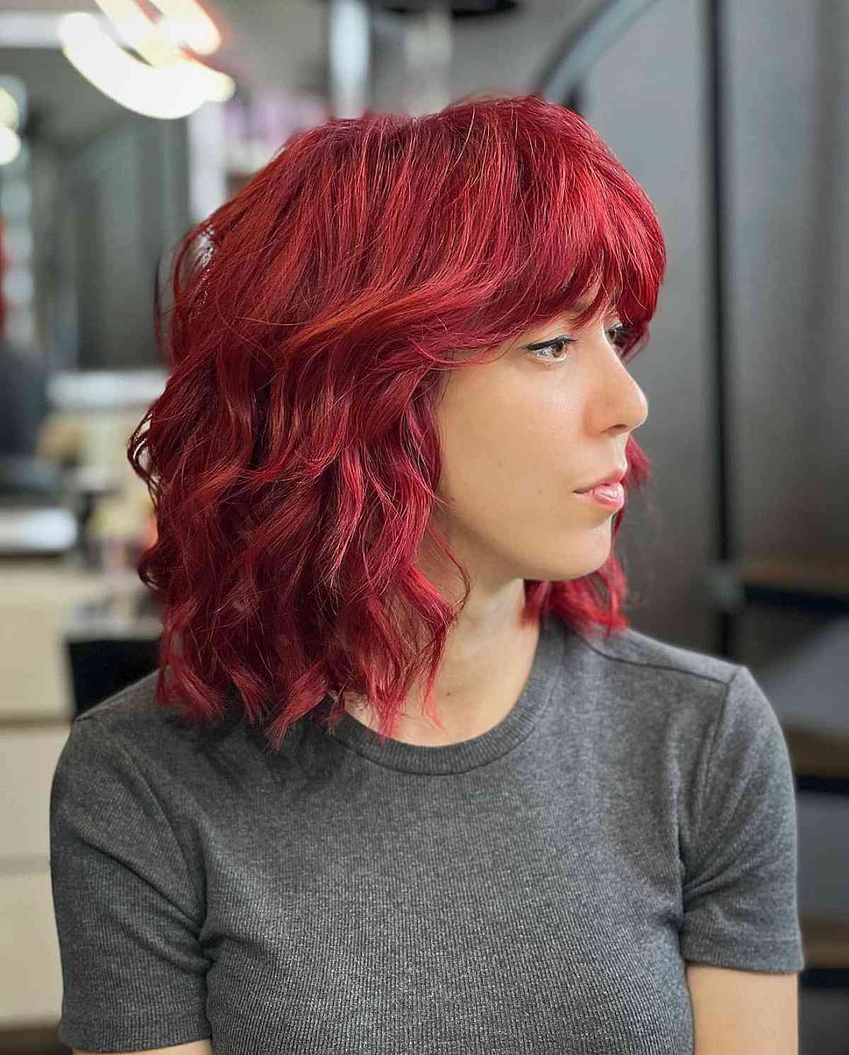 Radiant Cherry Red Bob