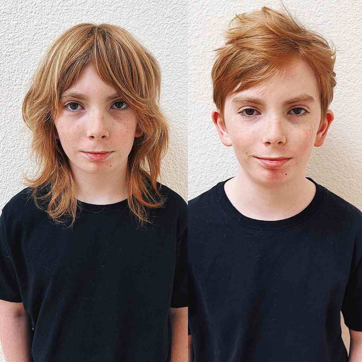 Razor Cut Messy Style for Boys