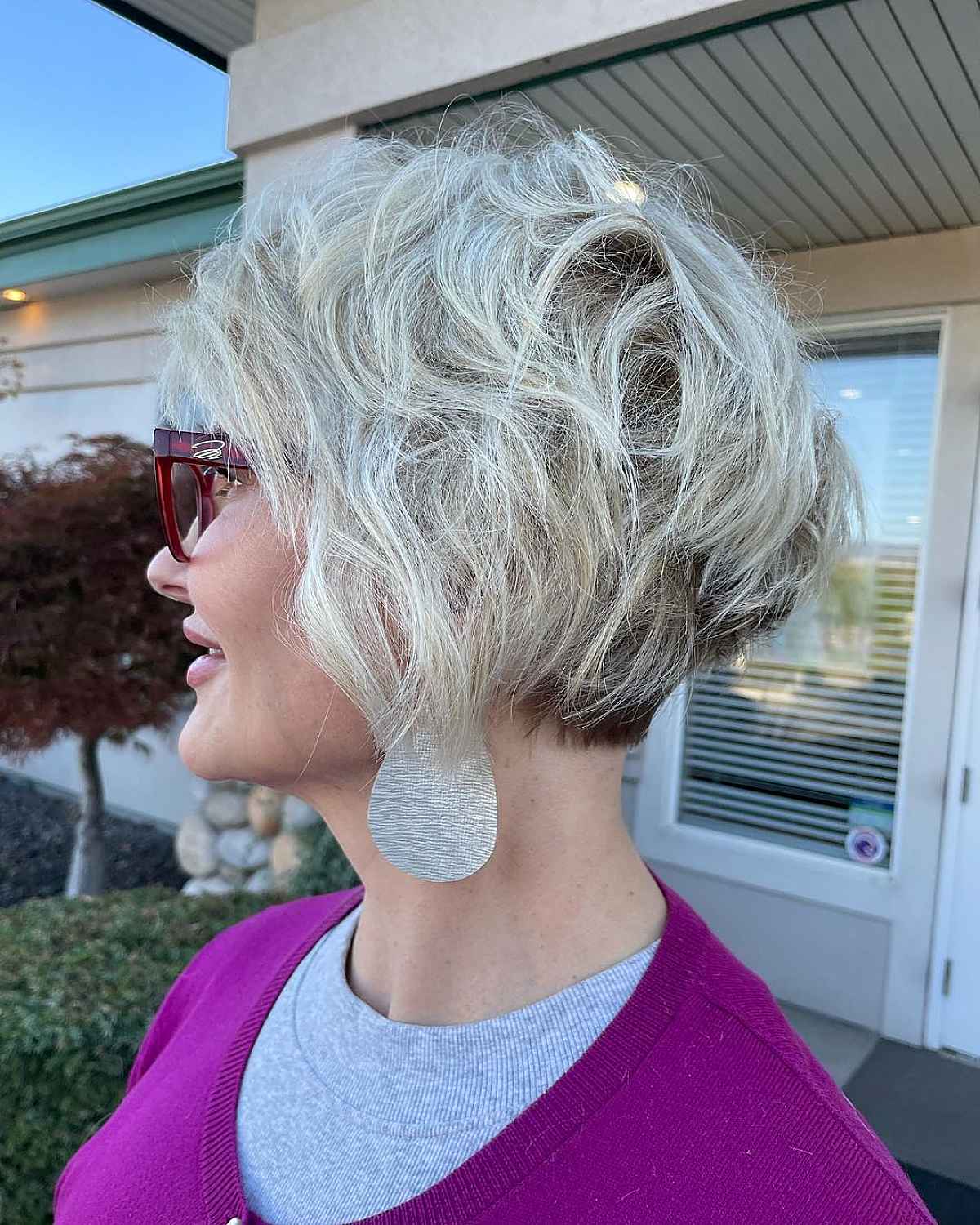 Short and Stacked with an Undercut for middle aged women