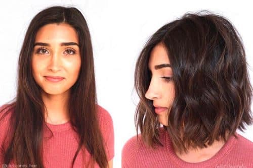 Beach waves for short hair