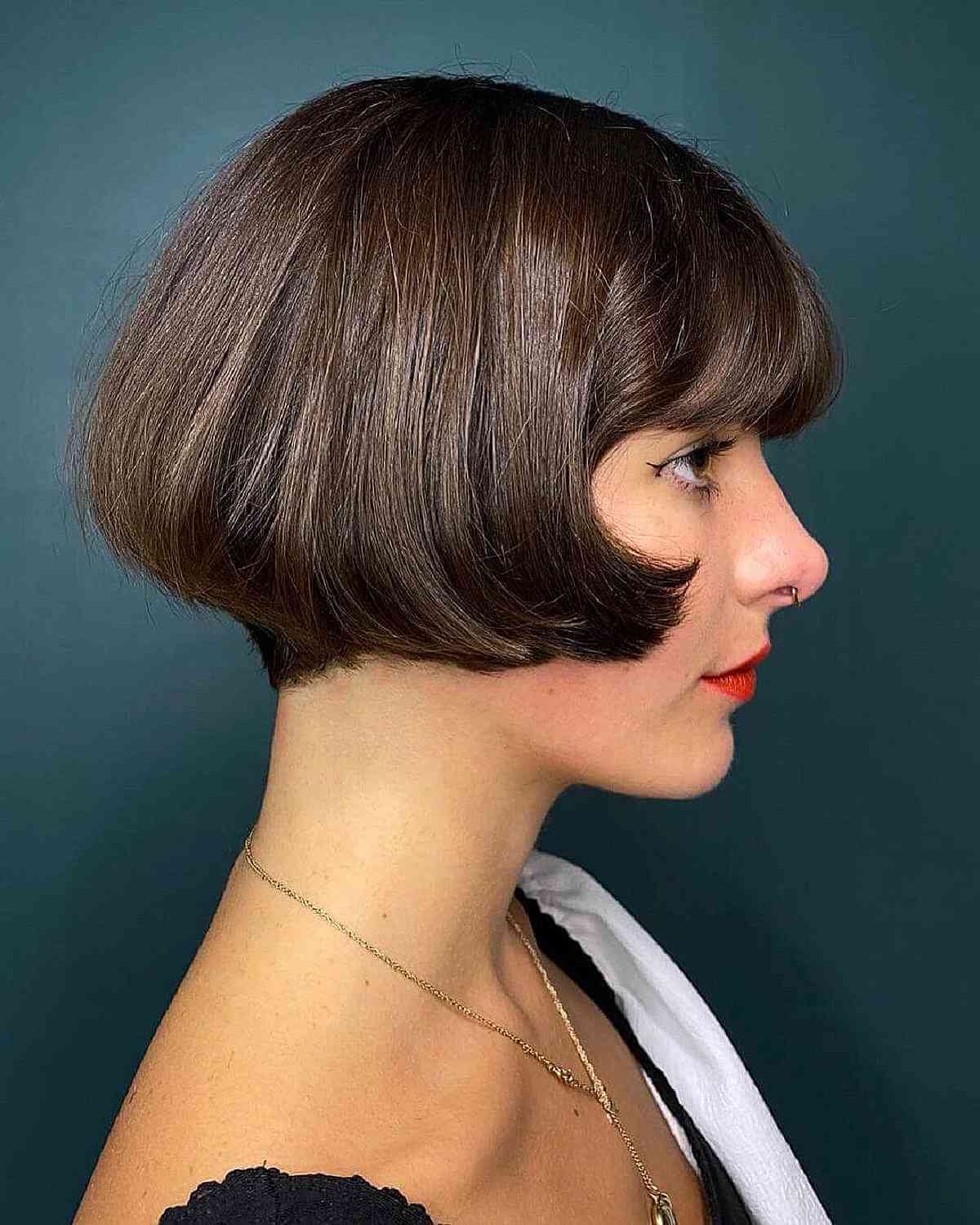 Cute Short Bob for Straight Thick Hair