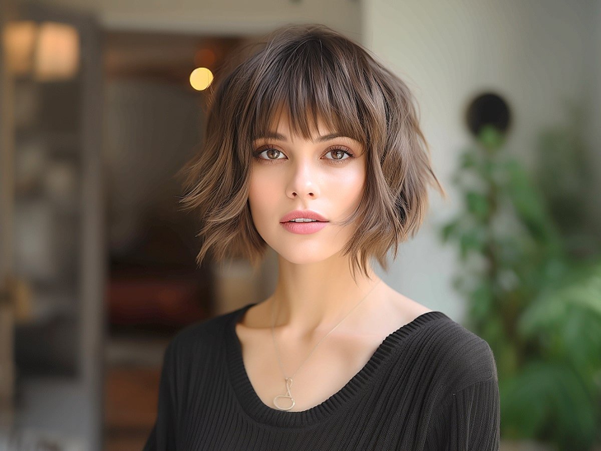 Short hair with bangs