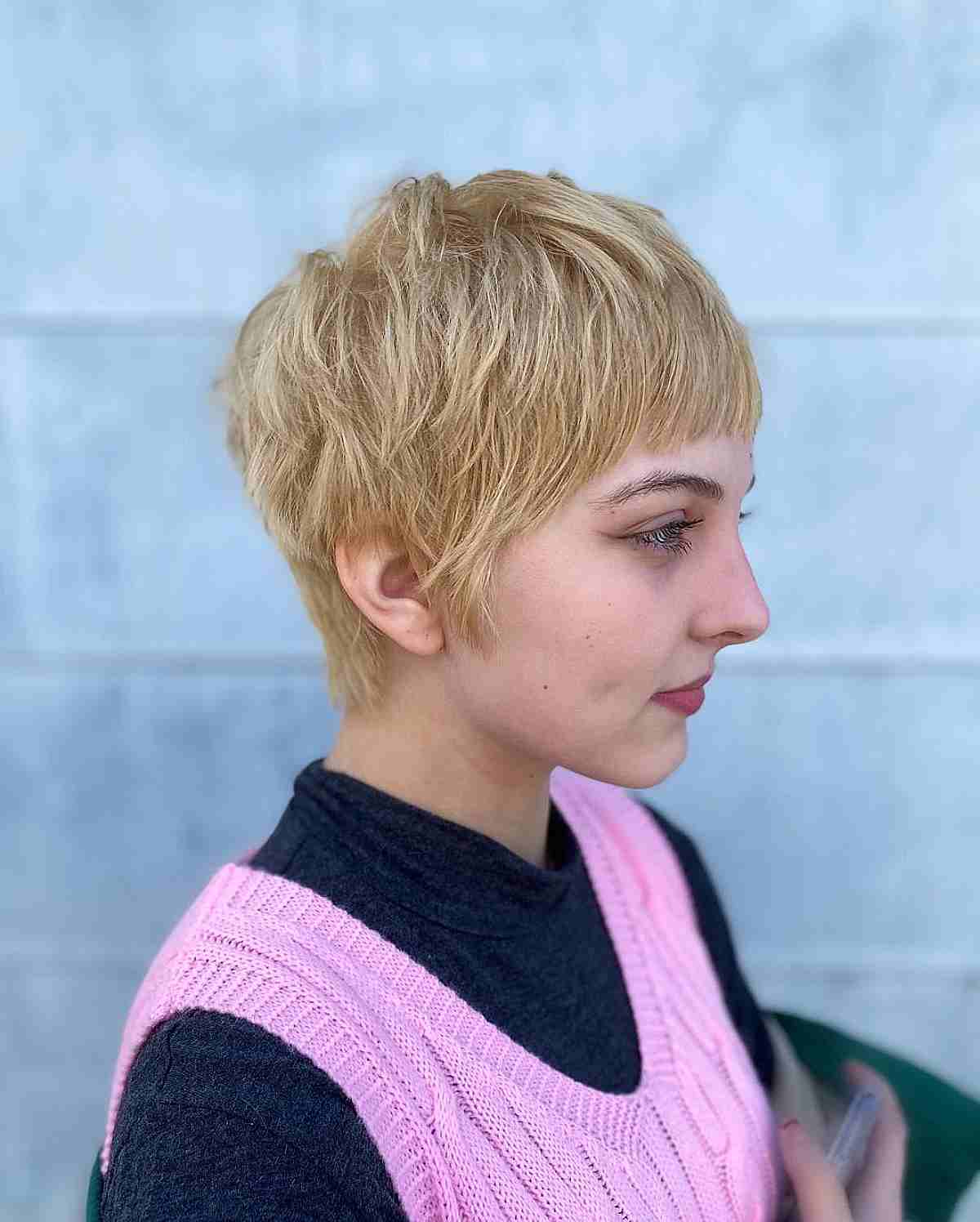 Short Shaggy Haircut for Women With Fine Hair