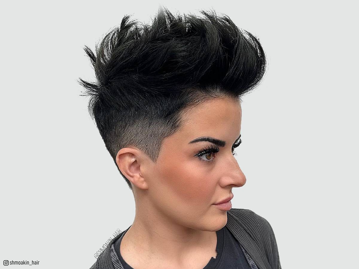 Short spiky haircuts for women