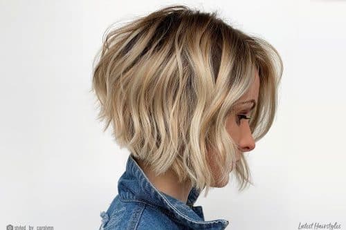 Short wavy bob haircuts for women