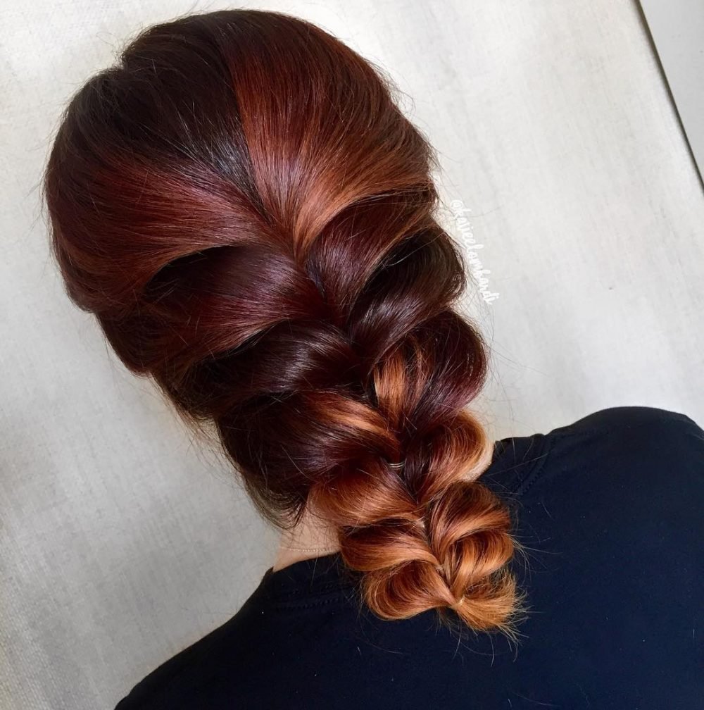 Simple Faux Braid hairstyle