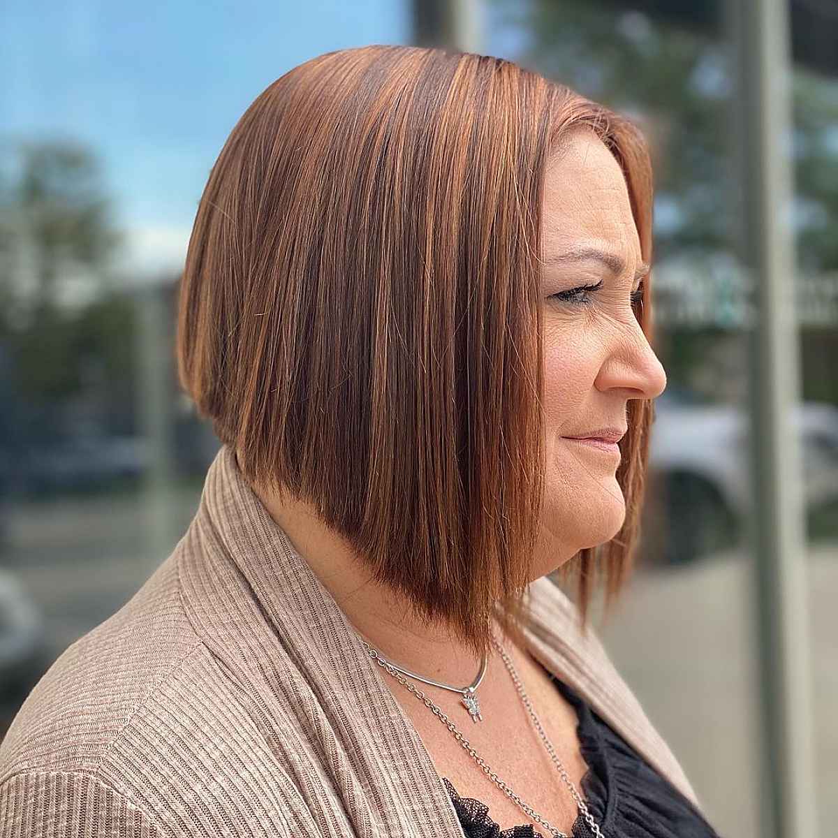 sleek a-line bob