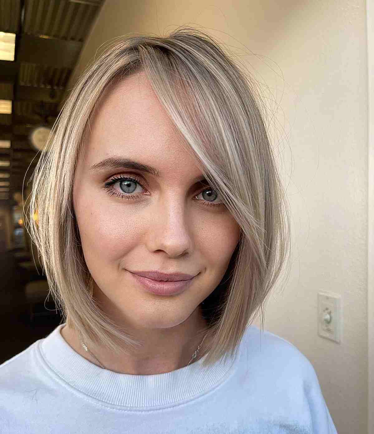 Sleek Bob Cut with Side Fringe