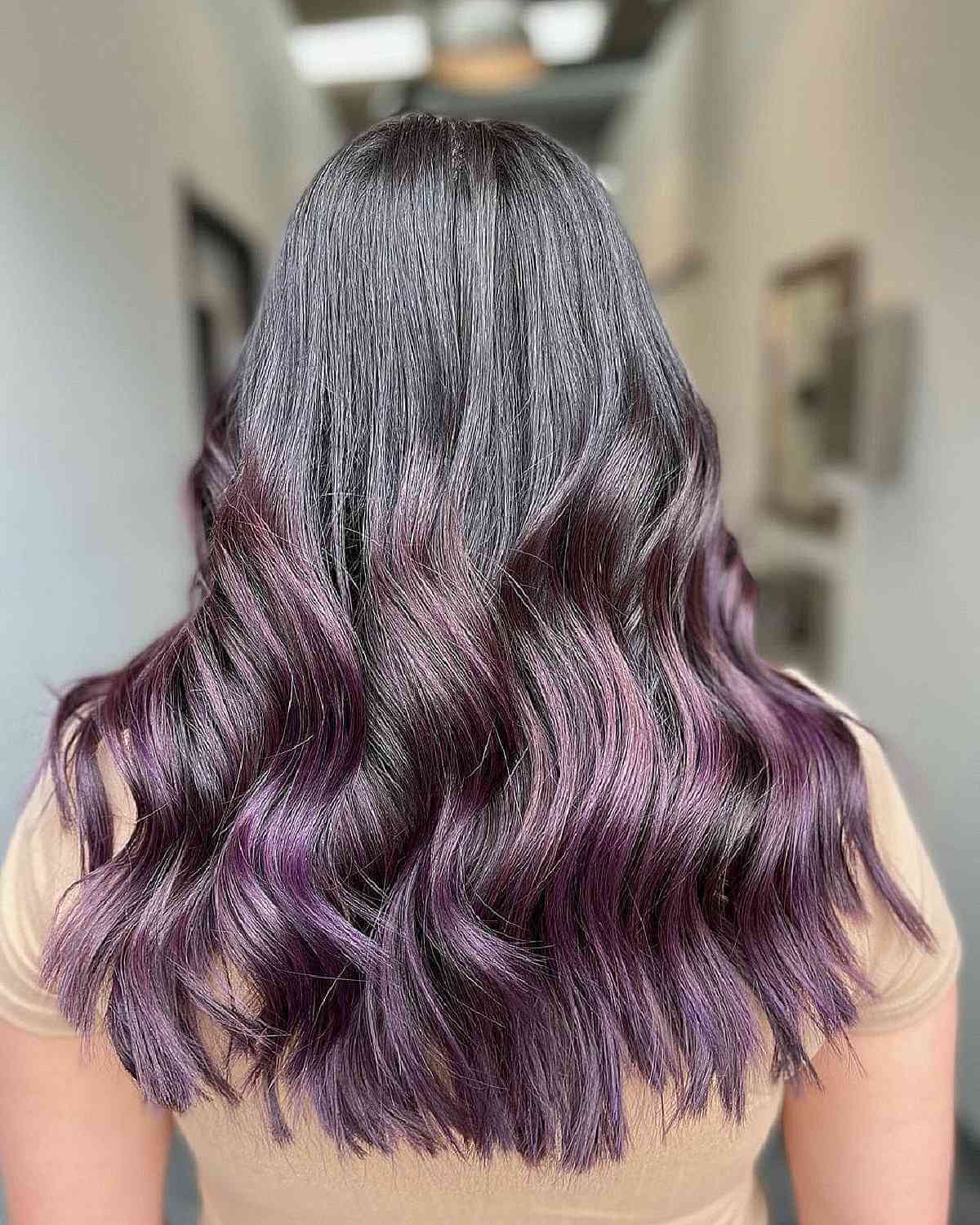 Smokey Purple Balayage