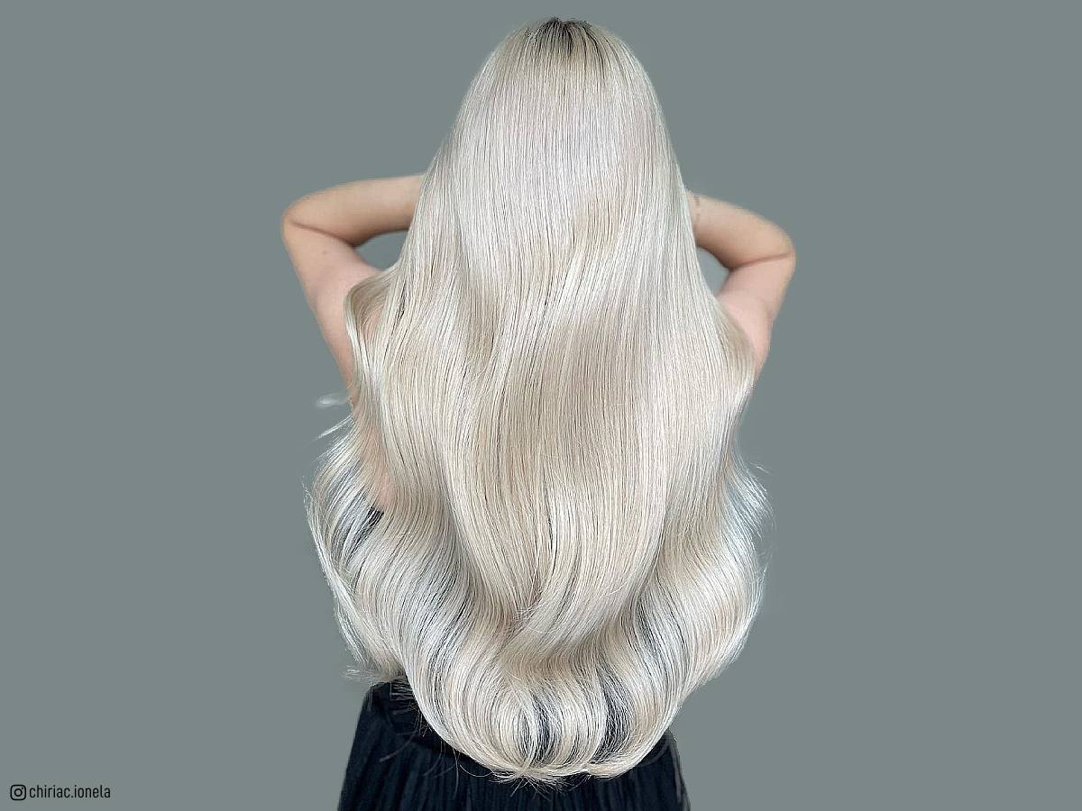 Stunning icy blonde balayage ideas