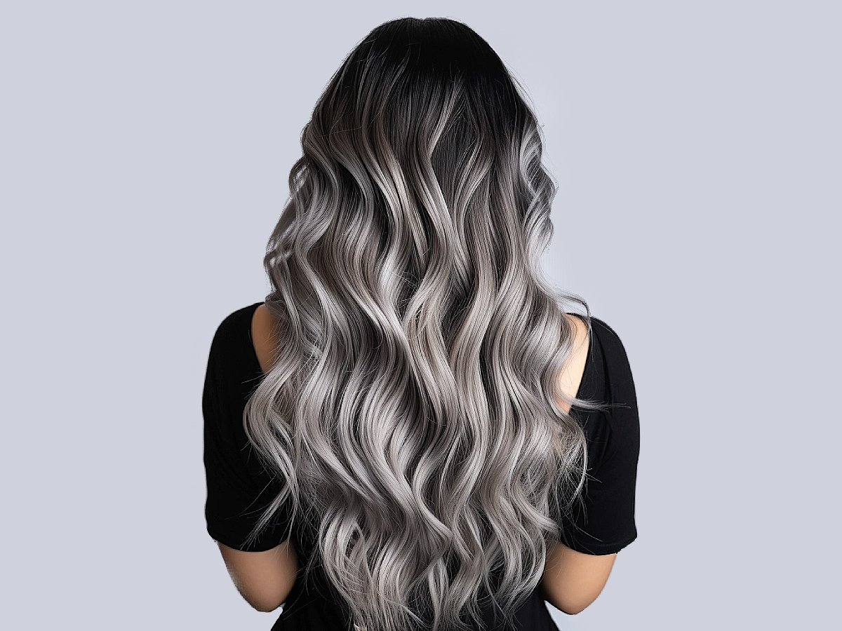 Stunning silver balayage hair ideas