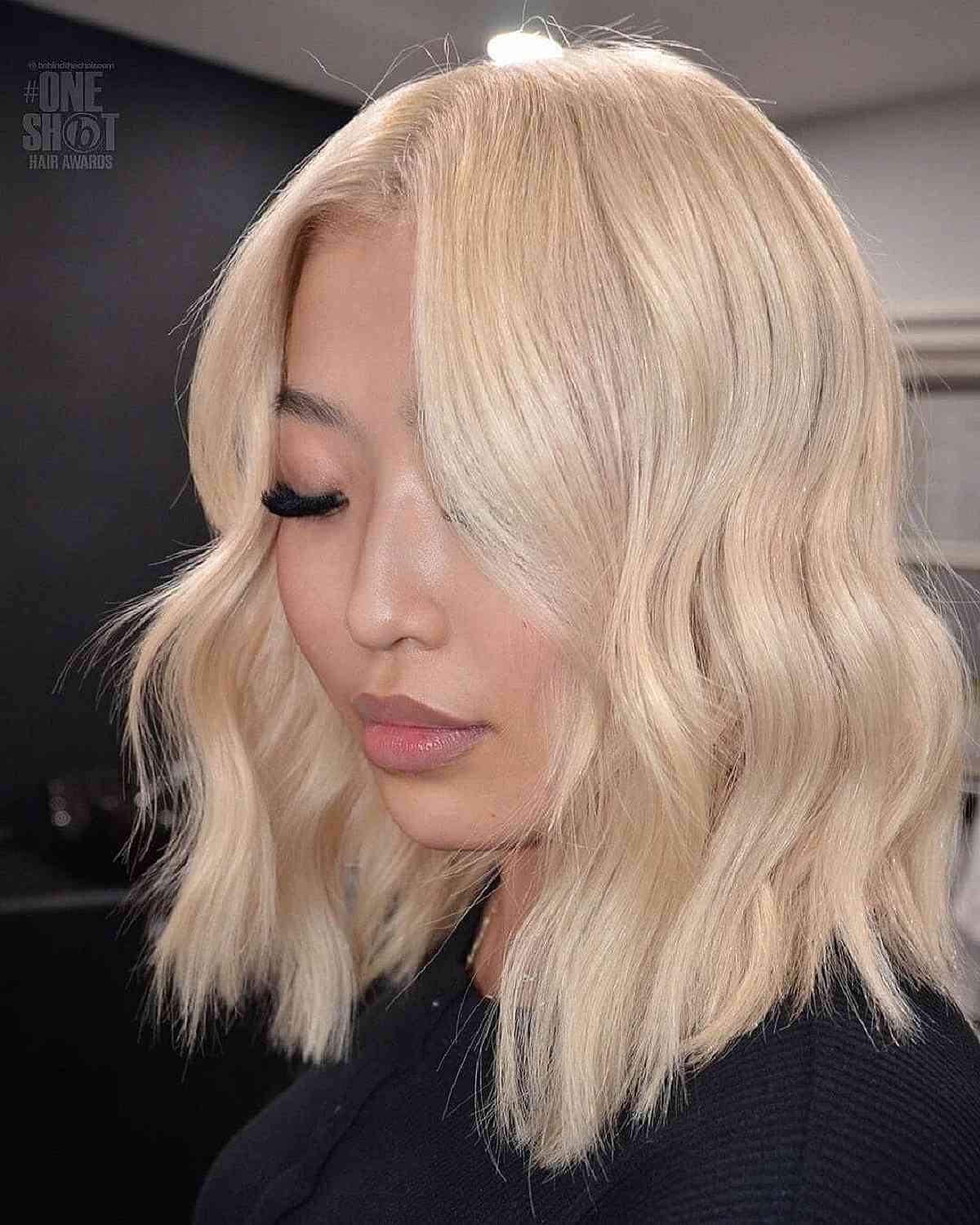 Stylish Blonde Lob