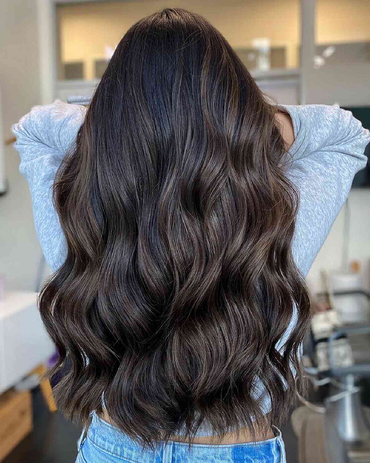 Subtle Balayage on Dark Hair