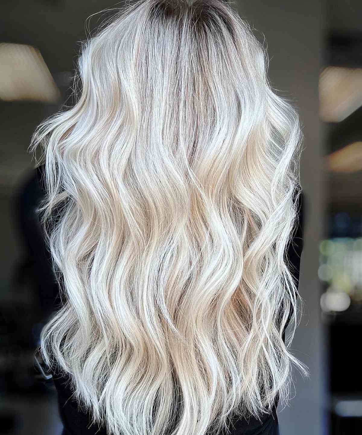 Super Chic Platinum Blonde Hair Color