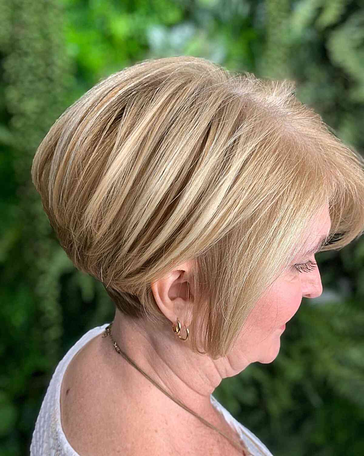 Super Short Stacked Bob Haircut