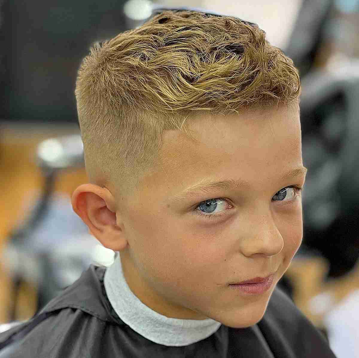 Textured Crew Cut for Little Boys