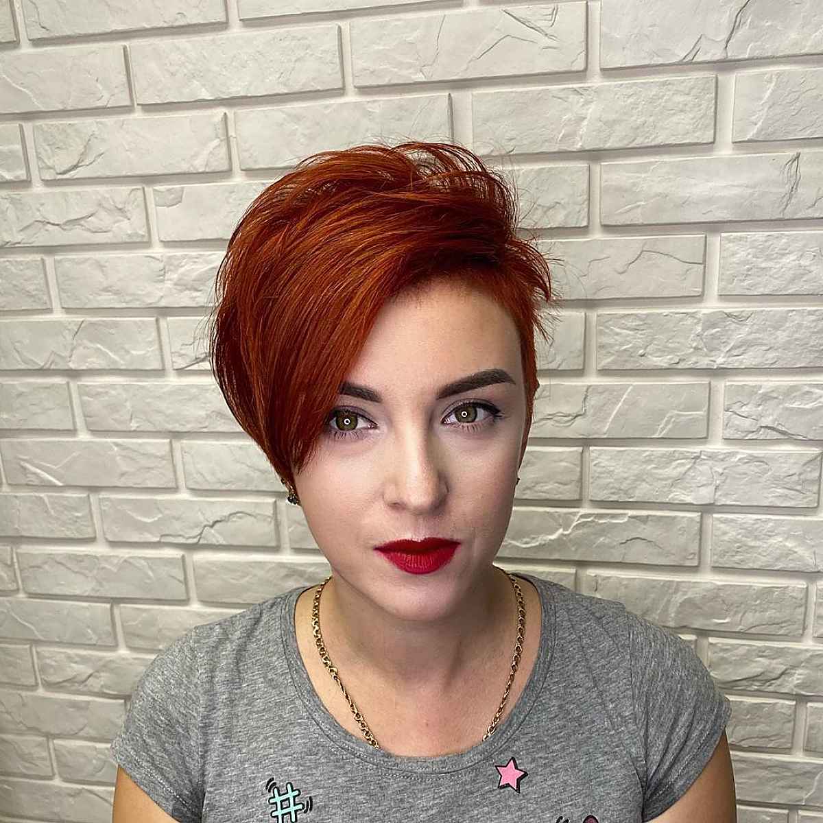 the asymmetrical pixie bob for short straight hair