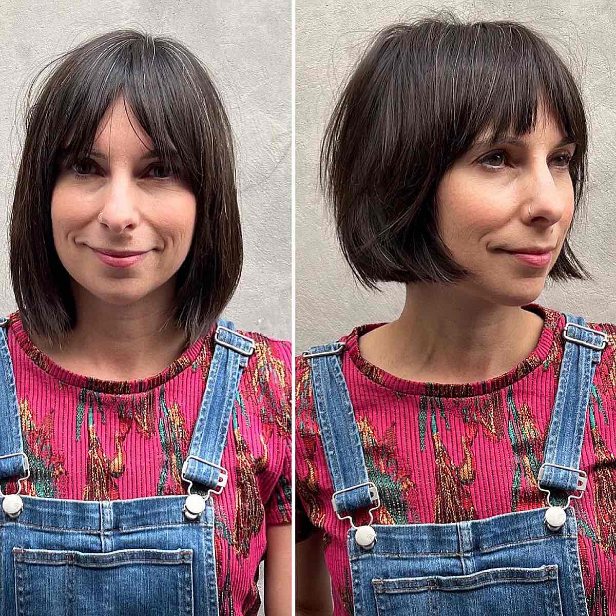 the classic bob for ladies past 40