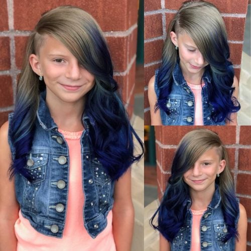 Sweet undercut for little girls