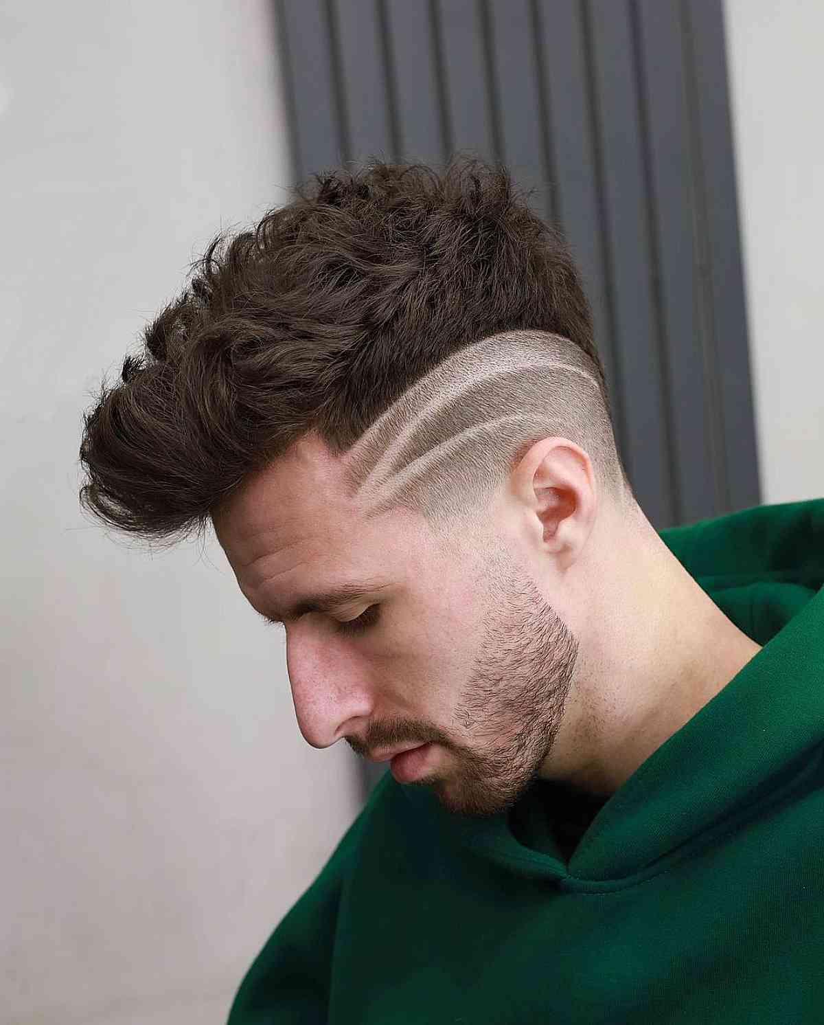 Undercut with Parallel Lines for Men