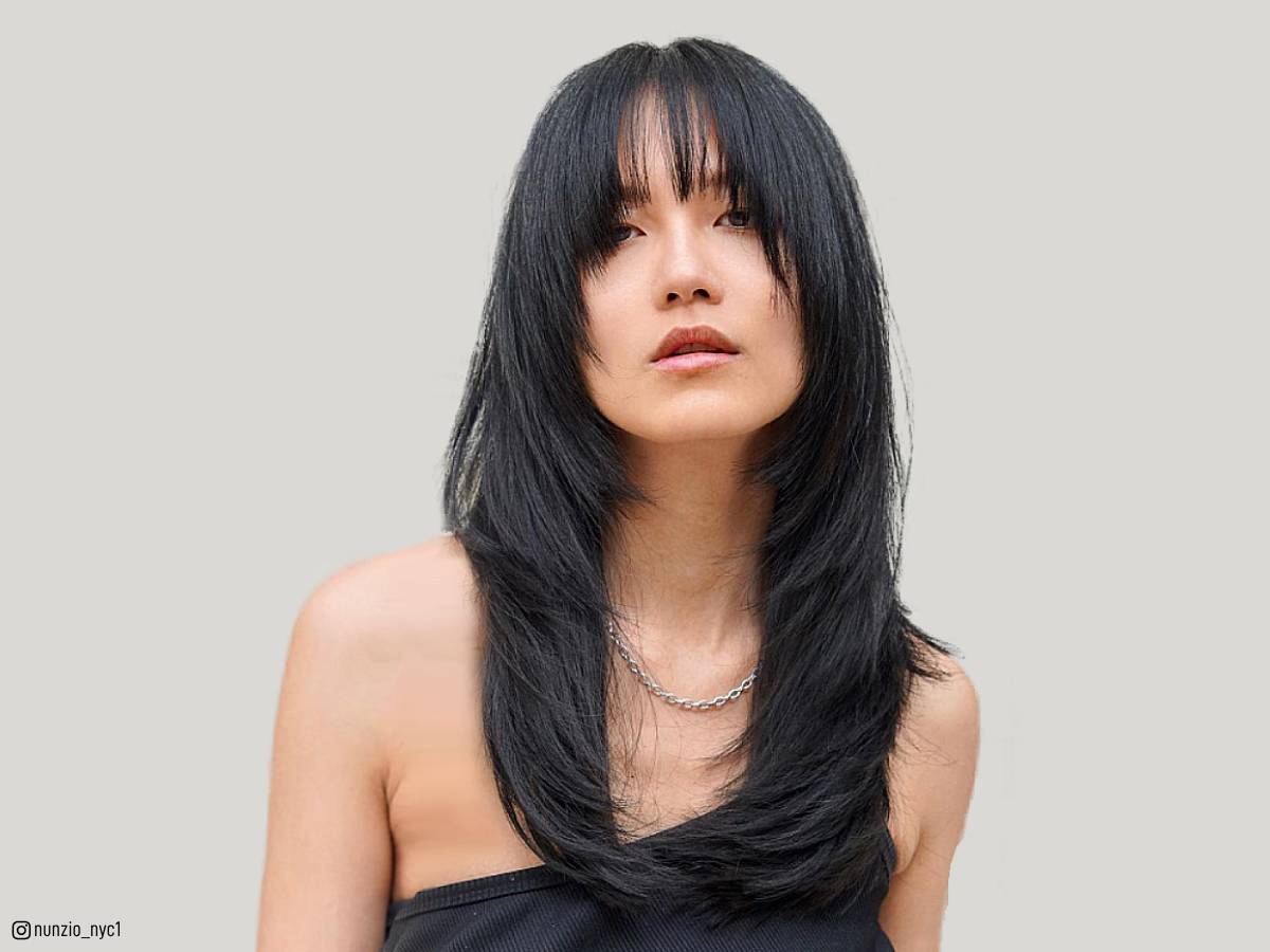 Waterfall bangs ideas