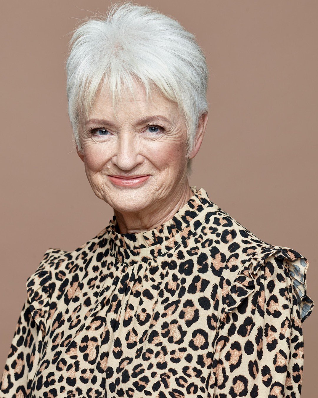 White short pixie cut for women over seventy