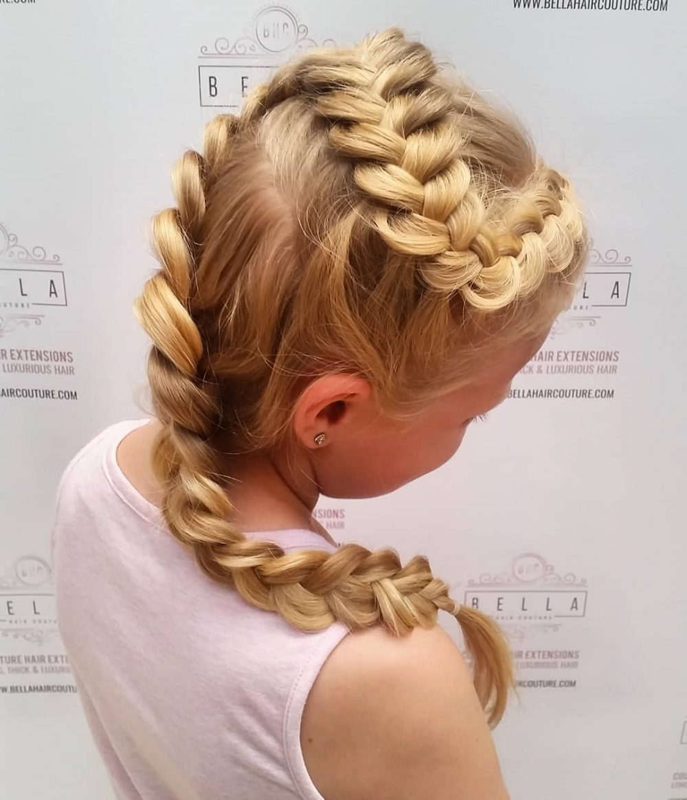 Zig-Zag Dutch Braid hairstyle